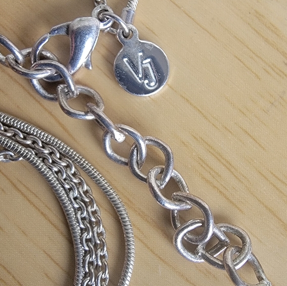 VICTORIA JOHNSON Turquoise Stone Pendant Silver Necklace. Vintage - Picture 3 of 4